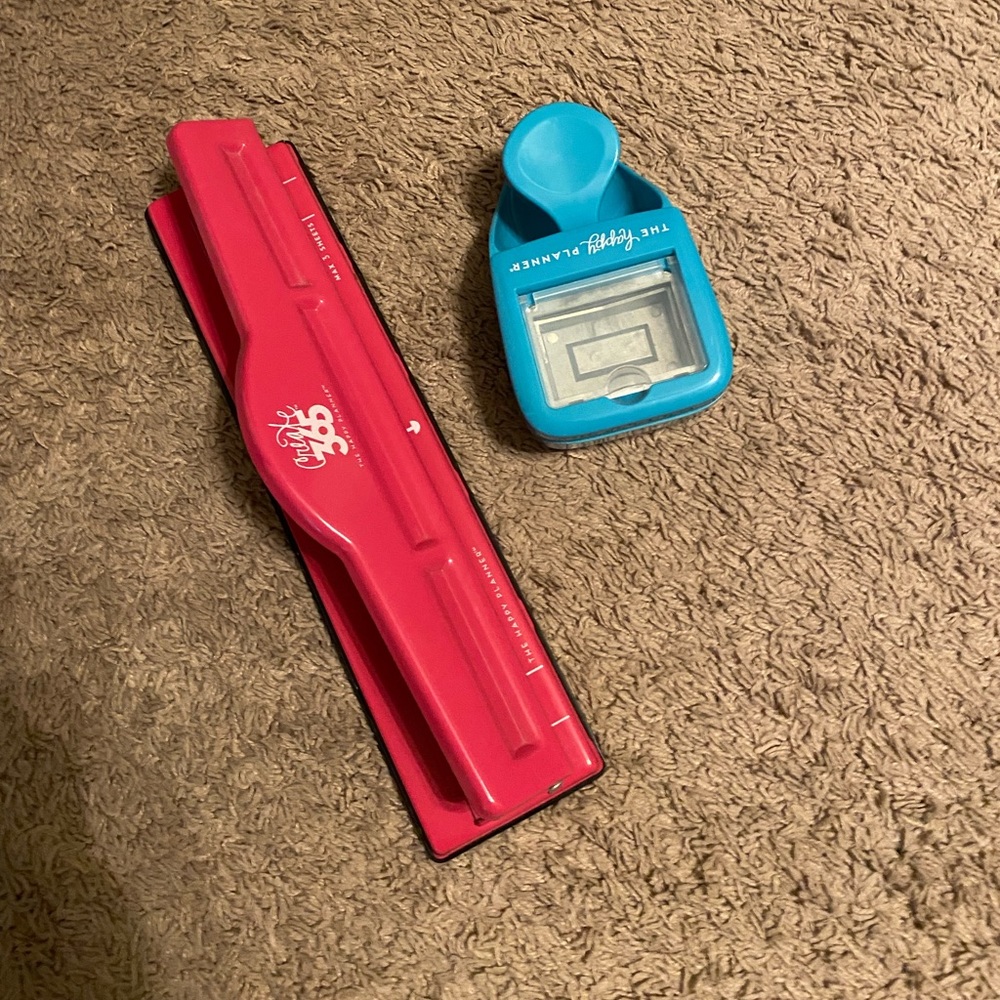 Happy Planner Hole puncher and square puncher